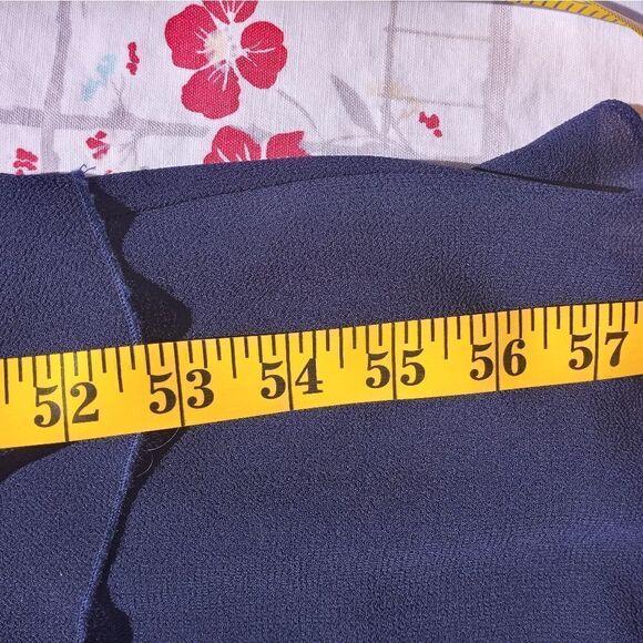 PATRA Womens Navy Sheer Zippered Lined Sleeveless V Neck Maxi Dress 12 - Picture 11 of 12